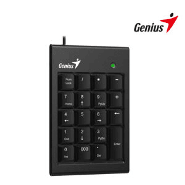 Genius - Keyboard, mouse and numeric pad set - USB - Ergonomic Design - Black