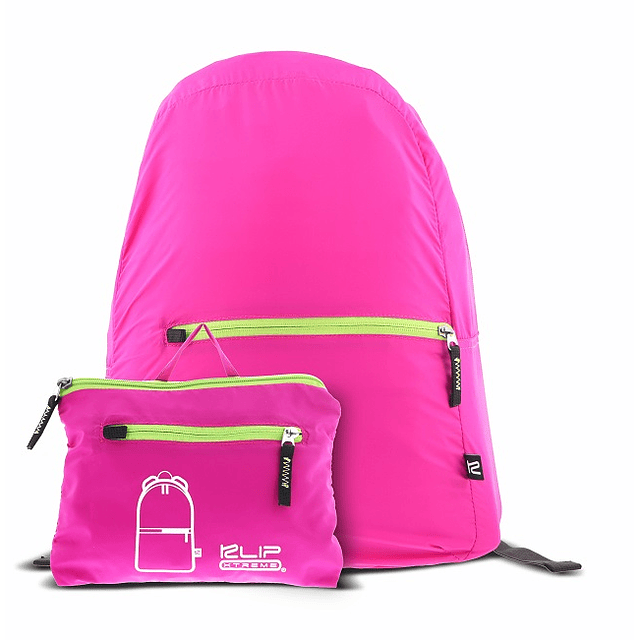 Klip Xtreme - Nylon fabric - Neon pink - Foldable Backpack