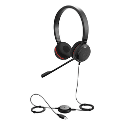 Jabra Evolve 30 II MS stereo - Auricular - en oreja - cableado - USB, conector de 3,5 mm - Certificado para Skype Empresarial