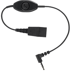Jabra - Cable para auriculares - Desconexión rápida macho a miniconector estéreo macho - 30 cm