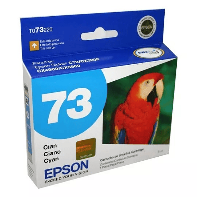 Epson 73 - Cián - original - cartucho de tinta - para Stylus C79, CX3900, CX4900, CX5900
