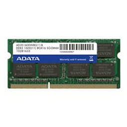 ADATA Premier Series - DDR3L - módulo - 8 GB - SO DIMM de 204 contactos - 1600 MHz / PC3L-12800 - CL11 - 1.35 V - sin búfer - no ECC