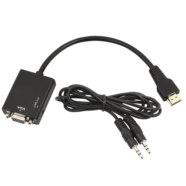 HD CONVERSION CABLE HDMI A VGA + AUDIO