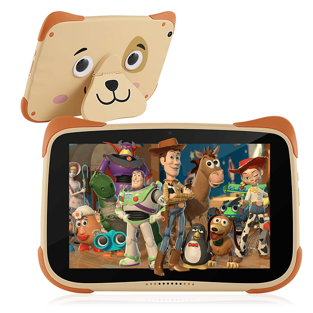 Tablet OS Kids 8” HD/ 4GB Ram/ 64GB/ Android 13/ Puppy Brown