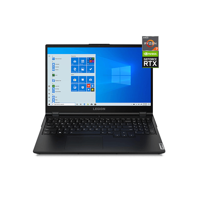 Notebook R7 4800H/ 16GB Ram/ SSD 512GB/ RTX 2060 6GB/ 15.6''/ W10H/ Legion 5 (Reacondicionado)
