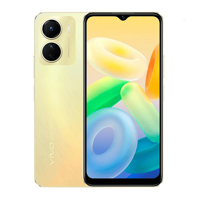 Celular Smartphone/ Vivo Y16/ 4GB/64GB/ Dorado(Reacondicionado)