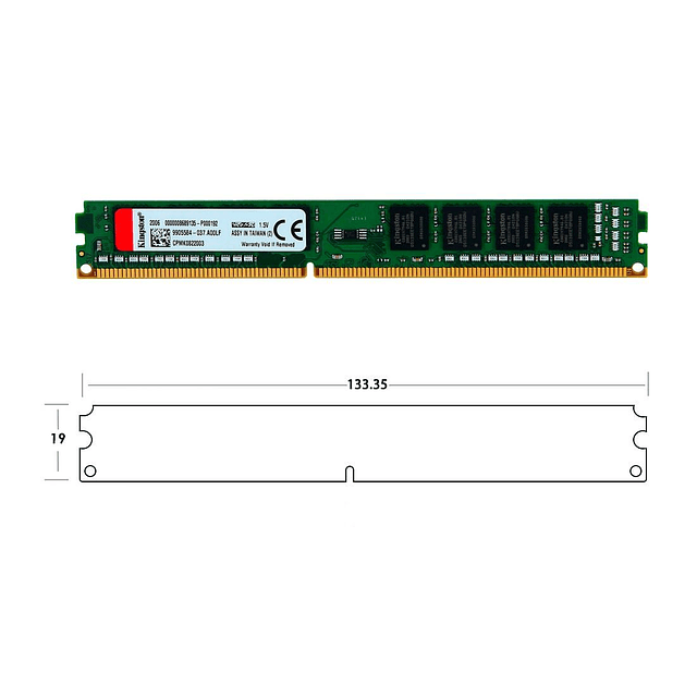 Memoria Ram Kingston 8GB DDR3-DIMM 1600MHz