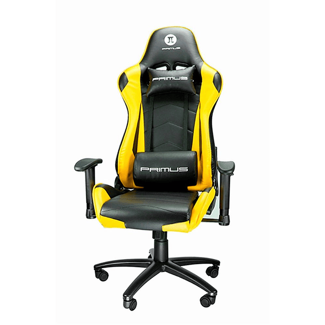 Silla Gamer Primus Thronos 100T Amarillo reclinación 135º, Hasta 120kg