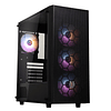 Gabinete BitFenix/ ​​Hades + Fuente de Poder 600W / 4 ventiladores/ Negro