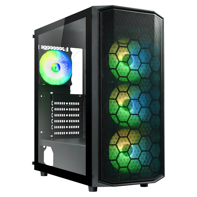 Gabinete BitFenix/ ​​Garen ATX/  4 ventiladores /Negro