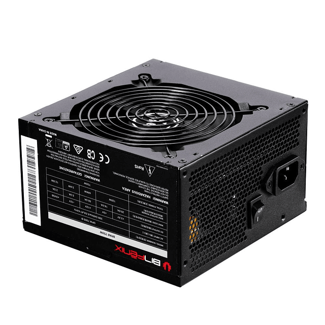 Gabinete BitFenix/ ​​Fan + Fuente de Poder 750w / 4 Ventiladores/ Negro