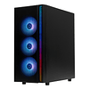 Gabinete BitFenix/ ​​Fan + Fuente de Poder 750w / 4 Ventiladores/ Negro