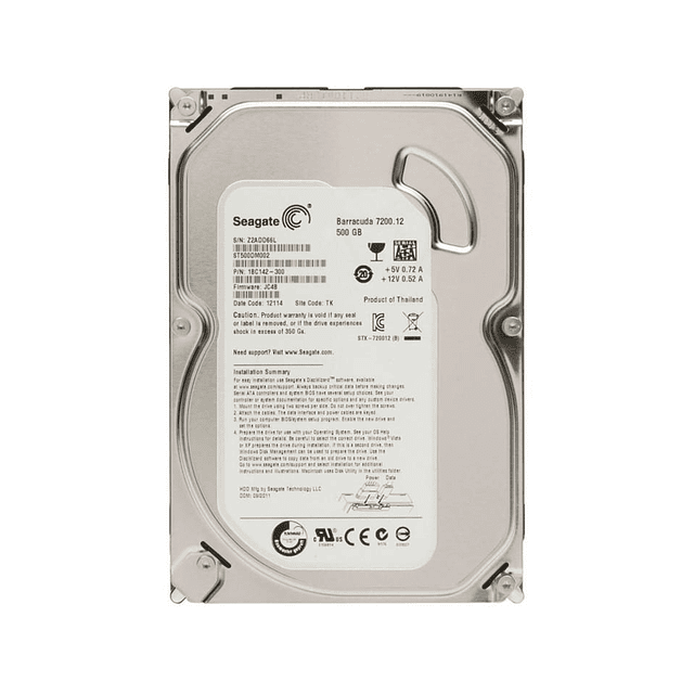 Disco duro ST500DM002 Barracuda 500 GB SATA 3.5" (Reacondicionado)