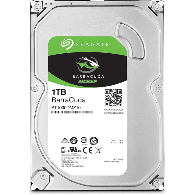 Disco duro Barracuda de 2.5" de 1TB ST1000LM049 (SATA 6Gb/s/128MB/7200 RPM) Reacondicionado