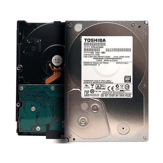Disco duro 2 TB SATA GB/S 5700 RPM 3.5" HDWU120 (Reacondicionado)