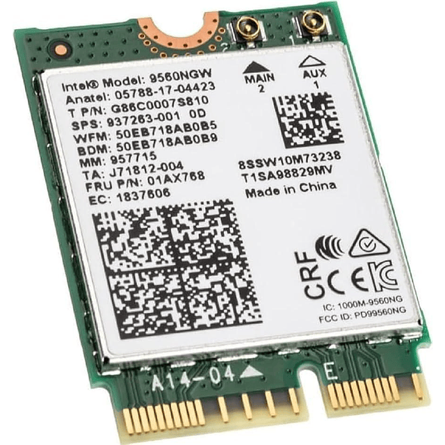 Tarjeta WLAN PCI-Express Bluetooth 5.1 WiFi Card G86C0007S810 No vPro (Reacondicionado)