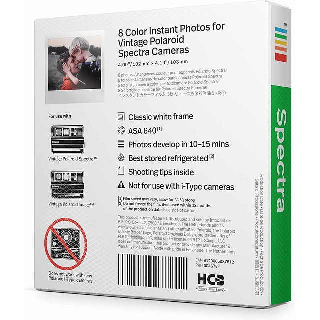 Papel para la Polaroid Pic300 (10 hojas)