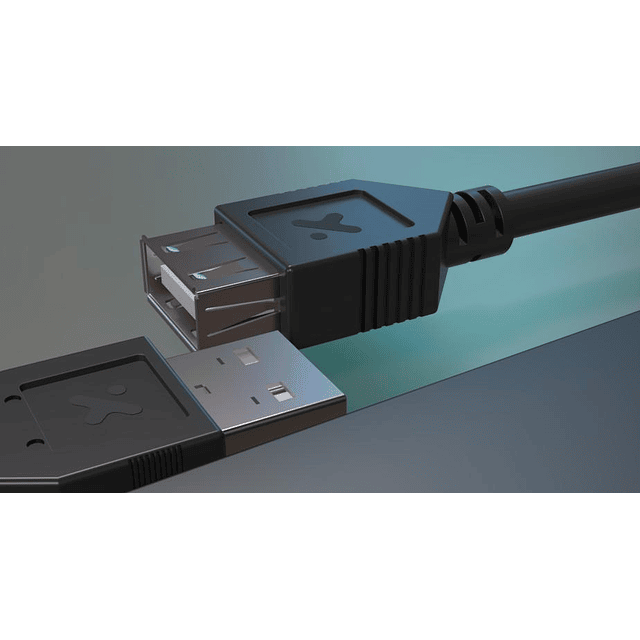 Cable USB 2.0 macho A a hembra A/ Cable USB 480 MBPS 1.8m longitud