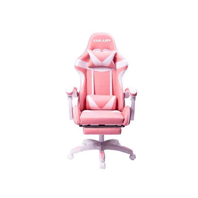 Silla Gamer Roo Gaming  Chair / Ajustable/ Reclinable/ Hasta 110Kg/ Rosada  / LVL UP 785