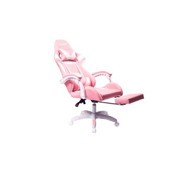 Silla Gamer Roo Gaming  Chair / Ajustable/ Reclinable/ Hasta 110Kg/ Rosada  / LVL UP 785