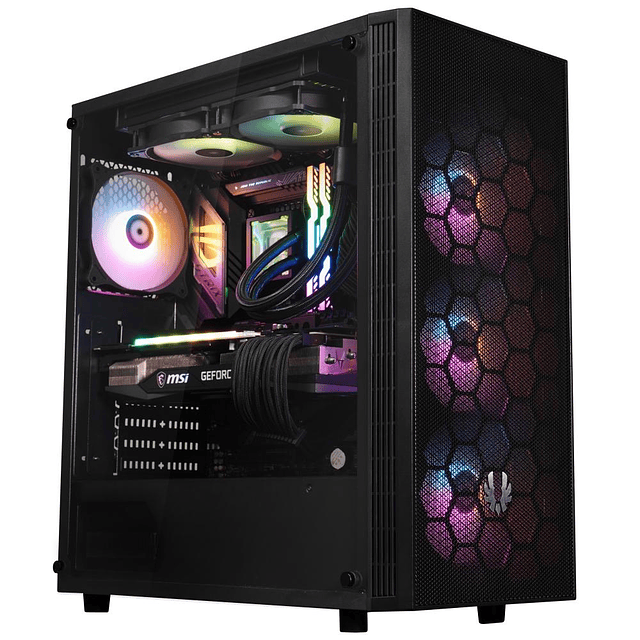 Gabinete BitFenix/ ​​Hades  ATX/ 4 Ventiladores/  Negro