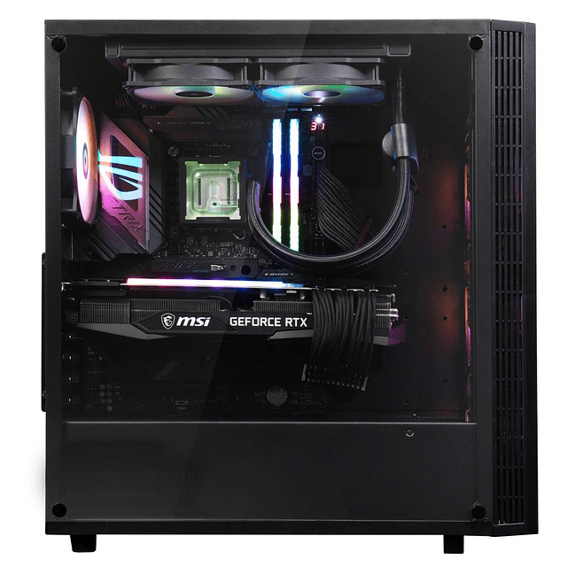 Gabinete BitFenix/ ​​Hades  ATX/ 4 Ventiladores/  Negro
