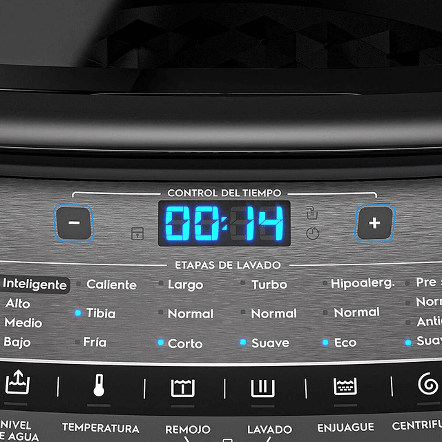 Lavadora 16kg carga superior/ Premium Care Pro 16/ Fensa/ Gris (Nuevo caja dañada)