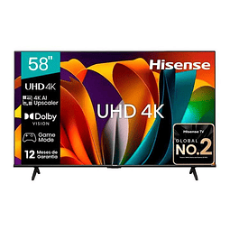Smart TV Hisense 58" LED 4K UHD A6N (Nuevo caja dañada)