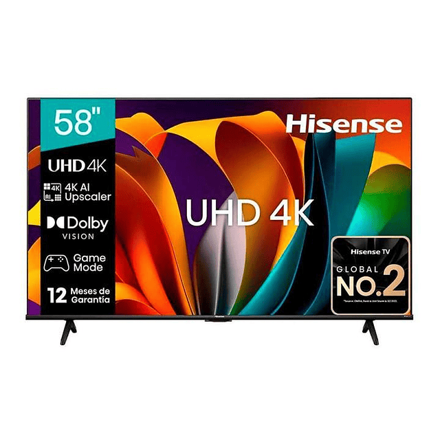 Smart TV Hisense 58" LED 4K UHD A6N (Nuevo caja dañada)