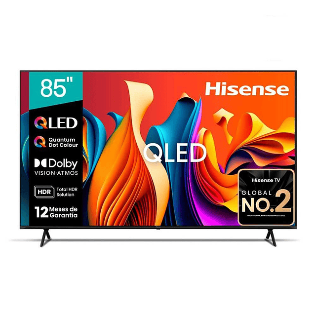Smart TV Hisense  85" QLED  4K UHD 85Q6N (Nuevo caja dañada)