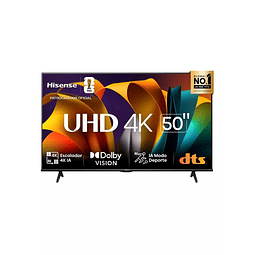 Smart TV Hisense 50" 4K UHD  50A6N (Nuevo caja dañada)