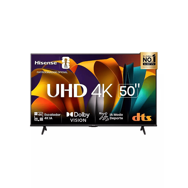 Smart TV Hisense 50" 4K UHD  50A6N (Nuevo caja dañada)