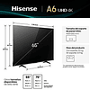 Smart TV Hisense 65" 4K UHD Smart Google TV (Nuevo caja dañada)