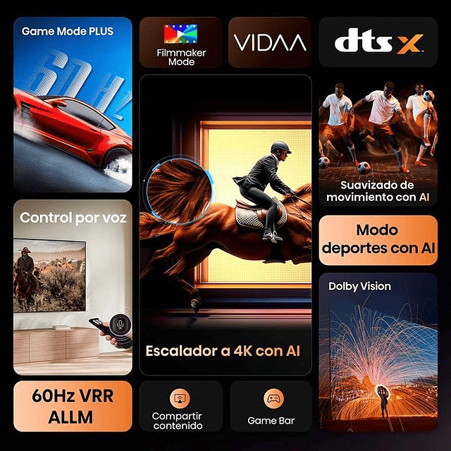 Smart TV Hisense 65" 4K UHD Smart Google TV (Nuevo caja dañada)