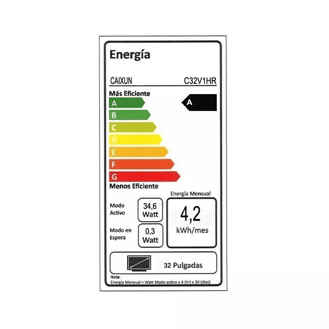 Smart TV Caixun LED 32 HD Roku TV C32V1HR (Nuevo caja dañada)