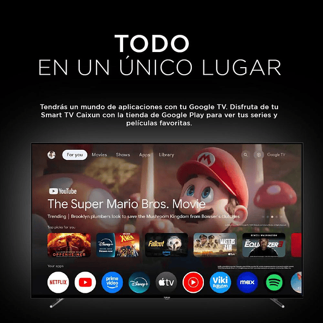 Smart TV Caixun 75" 4K UHD  C75VHUG  (Nuevo caja dañada)