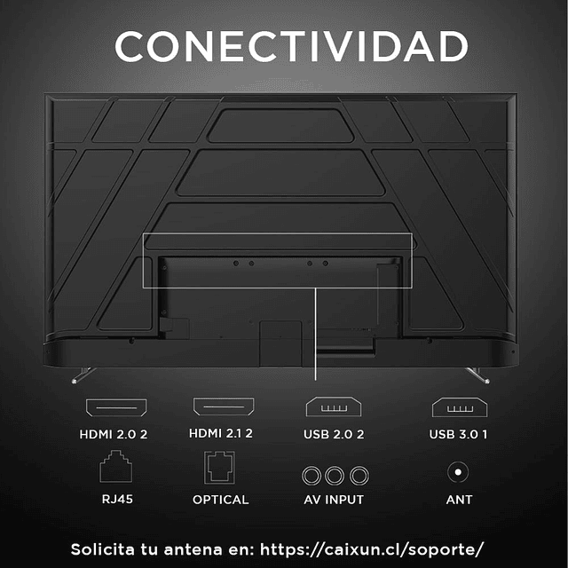 Smart TV Caixun 75" 4K UHD  C75VHUG  (Nuevo caja dañada)