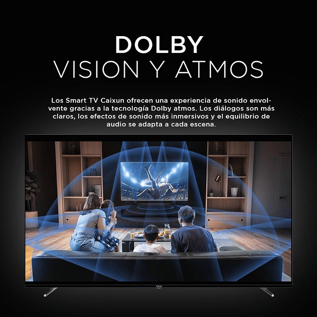 Smart TV Caixun 75" 4K UHD  C75VHUG  (Nuevo caja dañada)