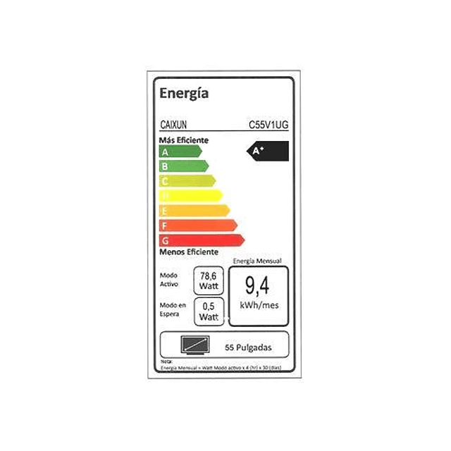 Smart TV Caixun 75" 4K UHD  C75VHUG  (Nuevo caja dañada)