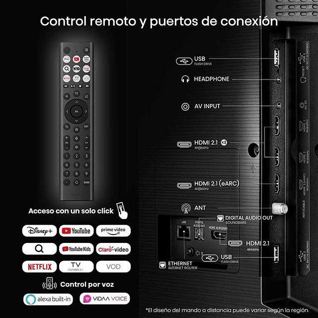 Smart TV Hisense 85" QLED 4K UHD 85Q6QV (Nuevo caja dañada)