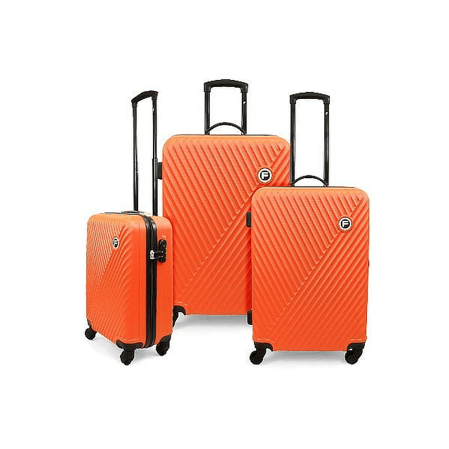 Pack Maletas F Limit Talla S + M + L Color  Naranja (Reacondicionado)