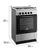 Cocina a gas Mademsa MV220T 4 quemadores Silver (Nuevo caja dañada)