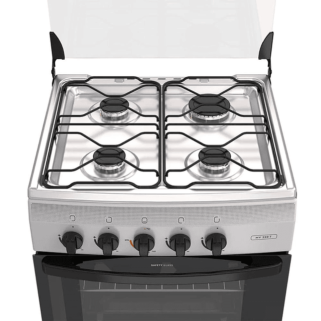 Cocina a gas Mademsa MV220T 4 quemadores Silver (Nuevo caja dañada)