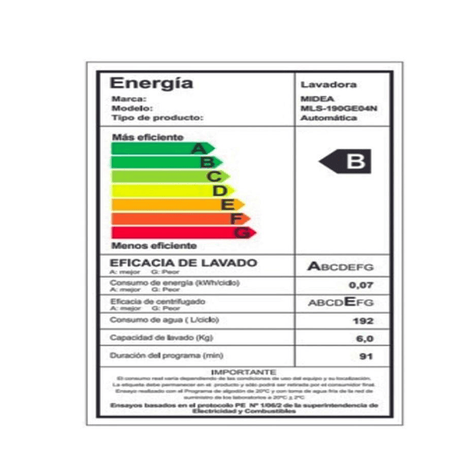 Lavadora Automática Midea MLS-190GE04N 19 Kg (Nuevo caja dañada)