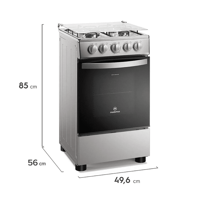 Cocina a gas Mademsa FM4LS 4 quemadores(Nuevo caja dañada)