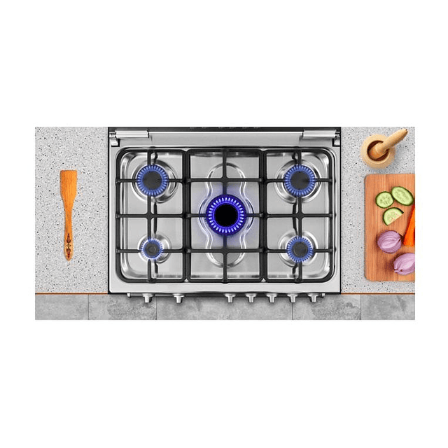 Cocina a gas Midea MFO-MG30AC/ 5 quemadores (Nuevo caja dañada)