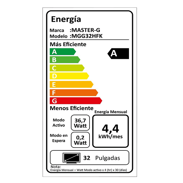 Smart TV  Master G / LED 32 HD / MGG32HFK Google TV (Reacondicionado)