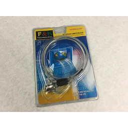 Candado de cable de seguridad con llave para Notebook /  F&K Technology