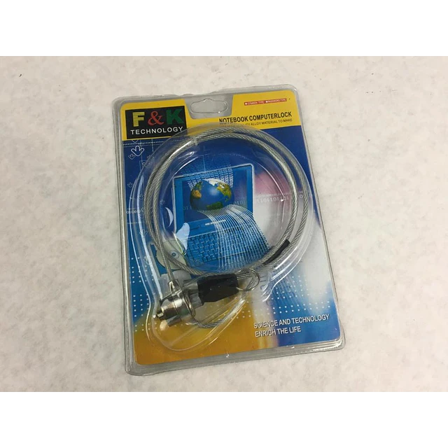 Candado de cable de seguridad con llave para Notebook /  F&K Technology