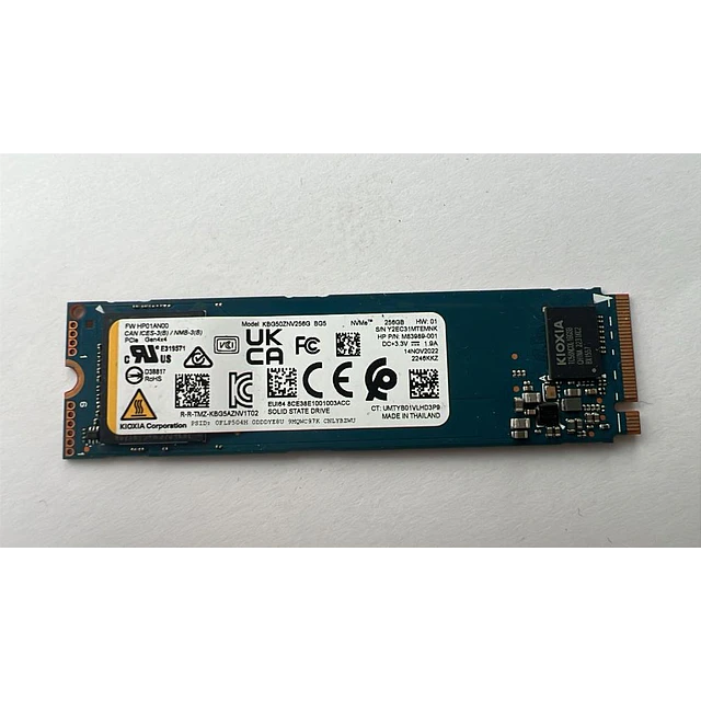 SSD KIOXIA NVMe 256 GB, Serie BG5, M. 2" PCI Express 4.0, KBG50ZNV256G/ Open Box